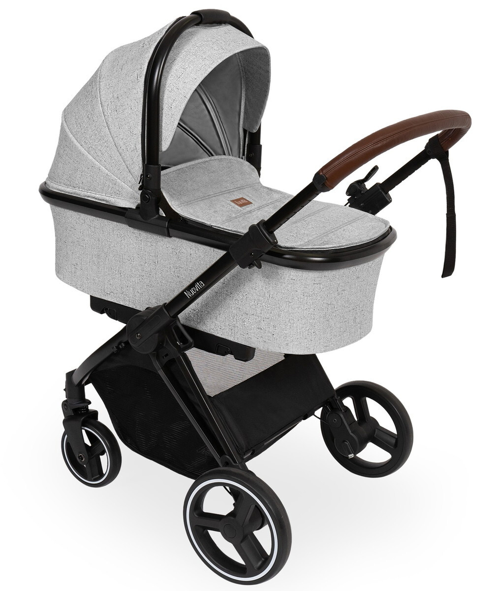 Детская коляска Nuovita Edel 2 в 1 Дымчато-белый