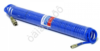 Шланг спиральный продува (PU) 10м*08мм*5мм с быстросъемами МаякАвто 100805м