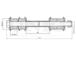 Стойка стабилизатора задняя UNIO SSP-50016