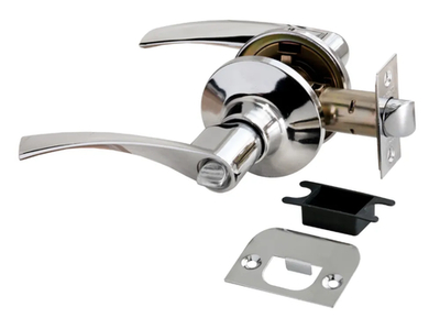 Ручка нажимная, комплект с механизмом без фиксатора HK-03 хром матовый