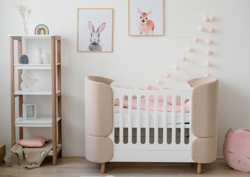 Кроватка-трансформер KIDI Soft (бежевый)