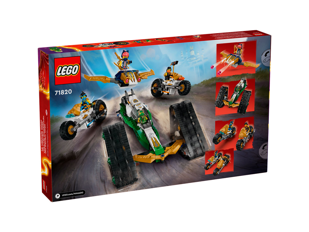 LEGO Ninjago 71820 «Комбо-авто команды Ниндзя» — трансформации и битвы