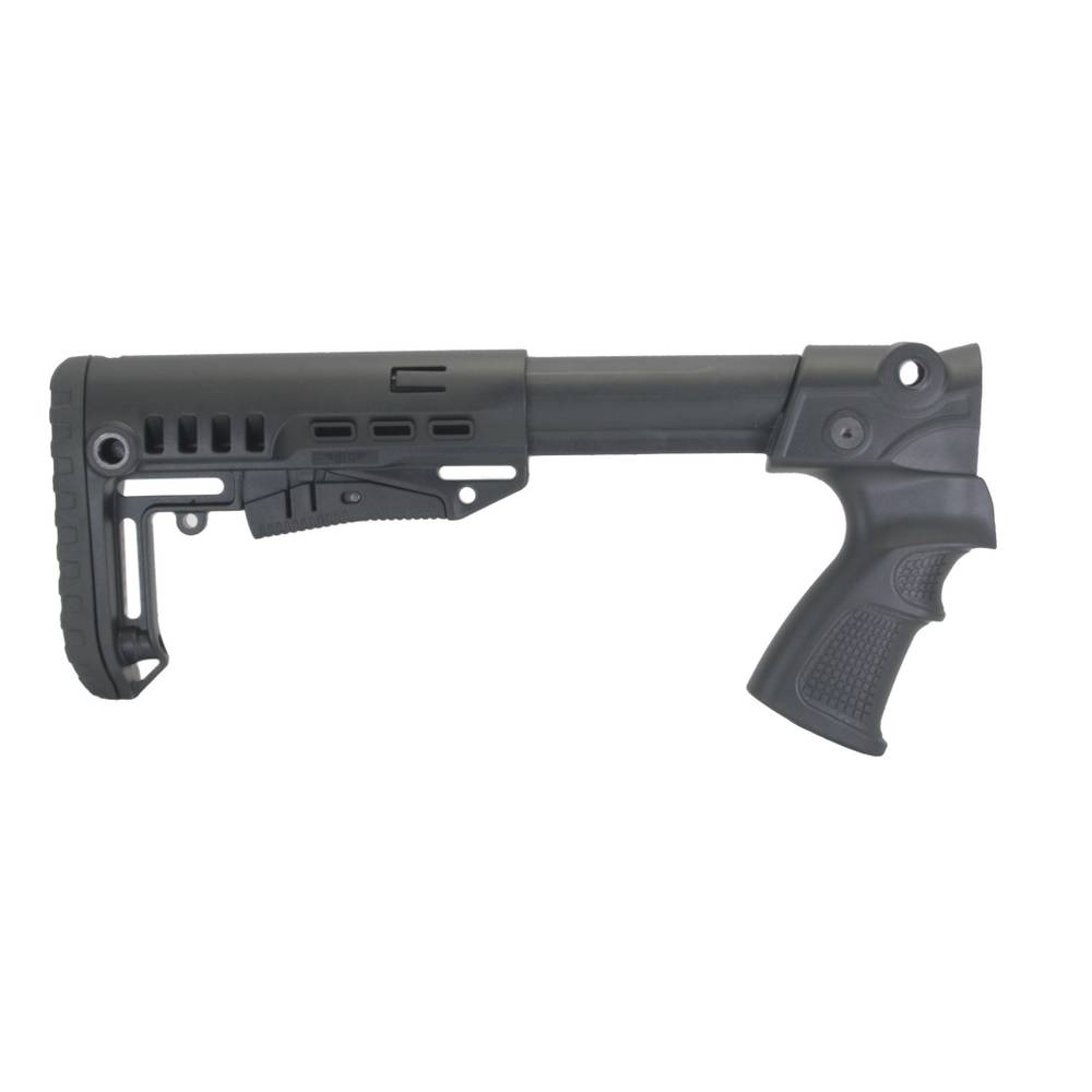 Телескопический приклад на МР-155, DLG Tactical. Черный