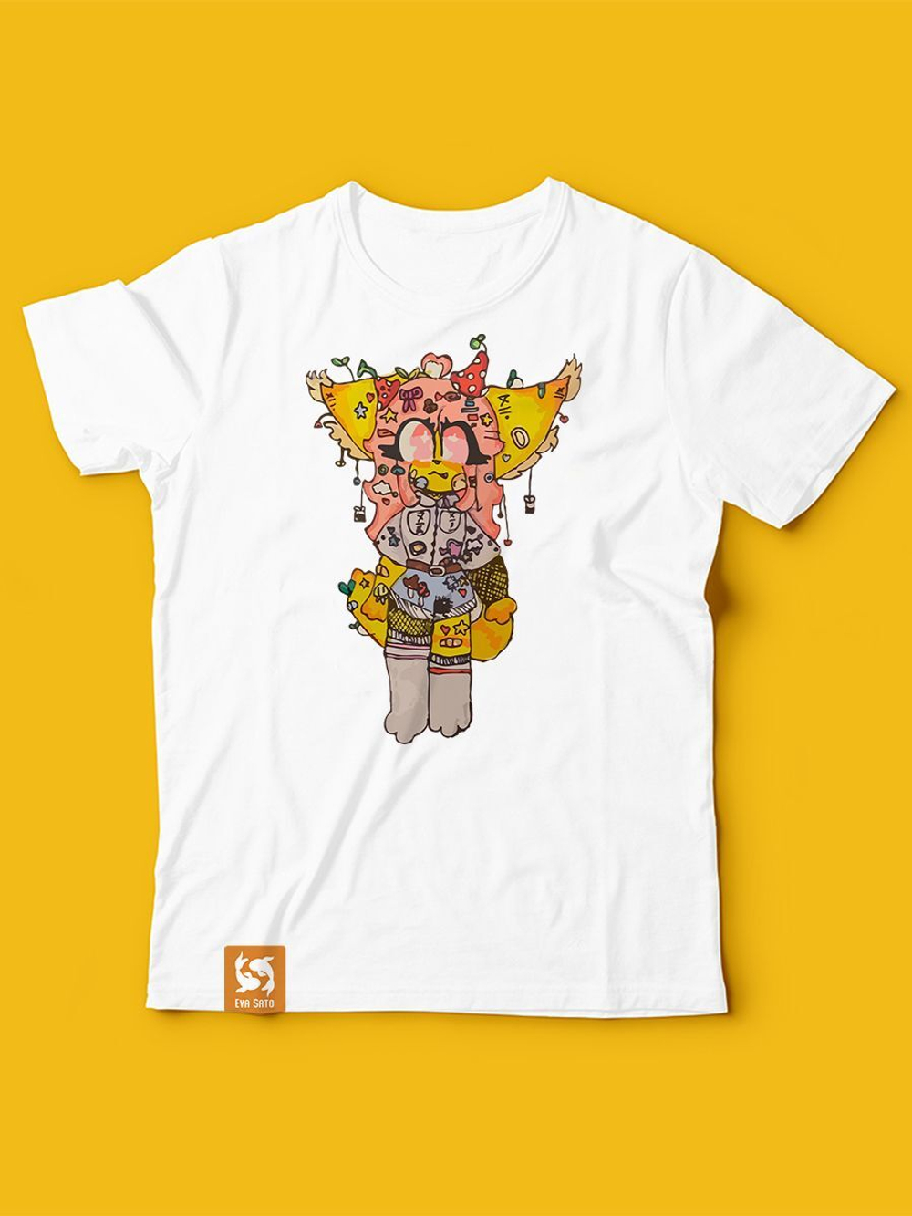 Детская футболка с принтом Gold (Размер: 128-134) (Цвет: белый)