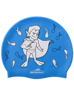 Шапочка для плавания Floater Blue, силикон, детский