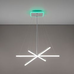 Citilux Неон Смарт CL731AK110E Умная подвесная люстра Белая