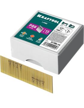 KRAFTOOL тип 23GA (P0.6) 15 мм, 10 000 шт, шпильки для нейлера (31786-15)