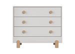 Комод Ice-cream 3 ящика (светло-серый)