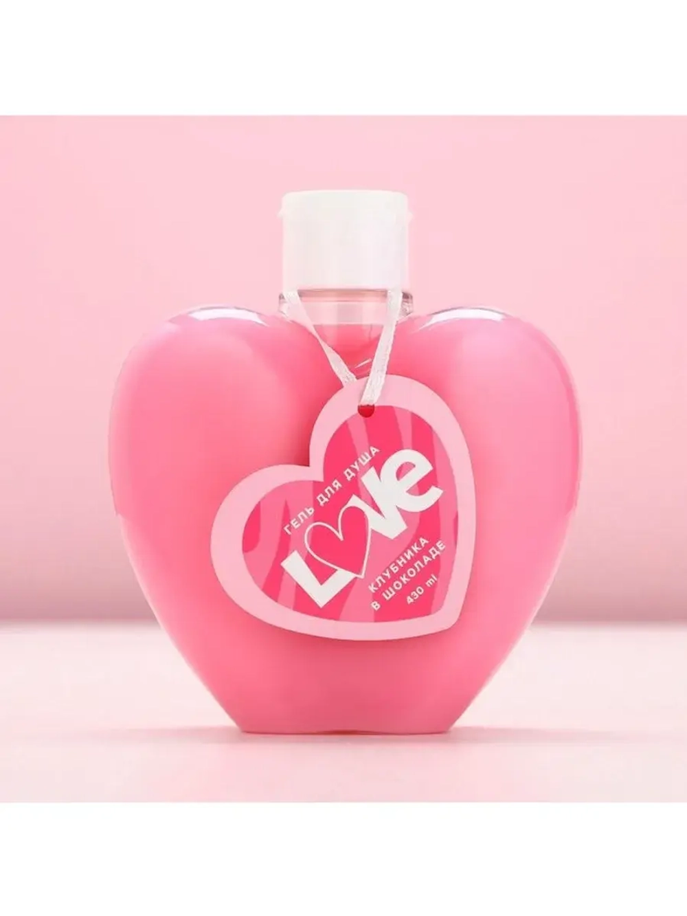 Гель для душа Love, 430 мл, аромат клубники в шоколаде, Чист