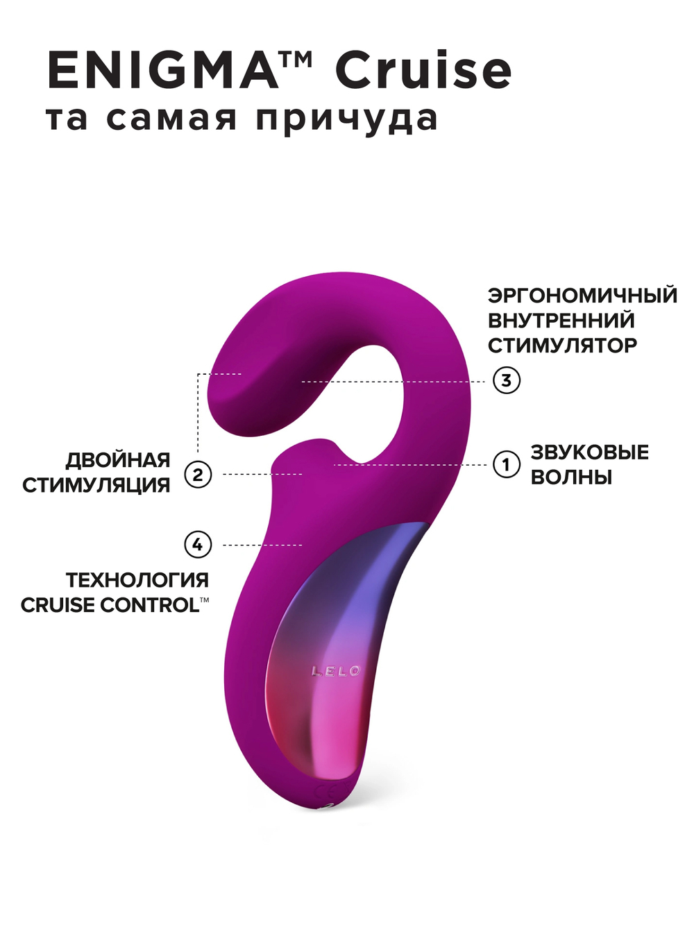 Lelo Enigma Cruise - ультразвуковой массажер с двойной стимуляцией