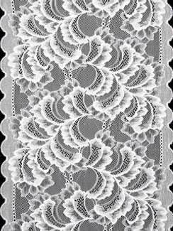 03-276 Кружево эластичное 22 см, теплый белый