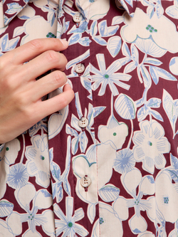 Рубашка с цветочным принтом