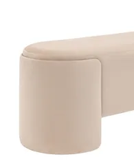 Банкетка Taks 115х41 см, молочный велюр