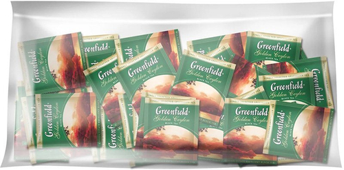 Greenfield Golden Ceylon, 2 г х 100 пакетов, чай пакетированный, черный