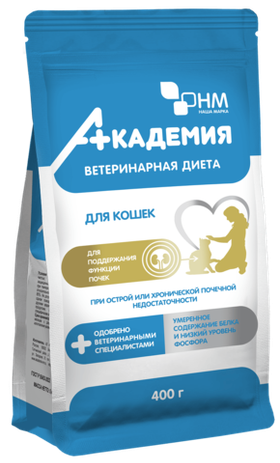 Ветдиета Академия для кошек для поддержания функции почек 400гр.