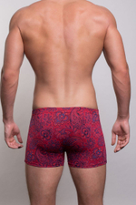 Мужские трусы-боксеры с фантазийным узором (Размер: XXXL) (Цвет: черный)