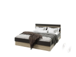 Кровать 1;4м с ПМ Спальня Ким (сонома/графит софт NEW)