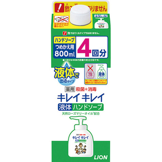 Мыло жидкое для рук, Lion Япония, KireiKirei, Цитрус, розмарин, сменный блок, 800 мл