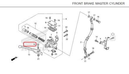 90114-KGH-900. BOLT, HANDLE LEVER PIVOT