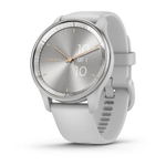 Часы Garmin Vivomove Trend, Mist Gray, Silicone, WW серебристый безель, серый ремешок, 010-02665-03