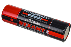 Аккумулятор REXANT 18650, unprotected Li-ion, 2400 mAH, 3.7 В, 2 шт., блистер 30-2010-05