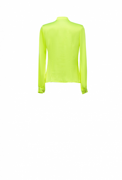 Блузка салатовая из Армани-шёлка 02-05-23 FW