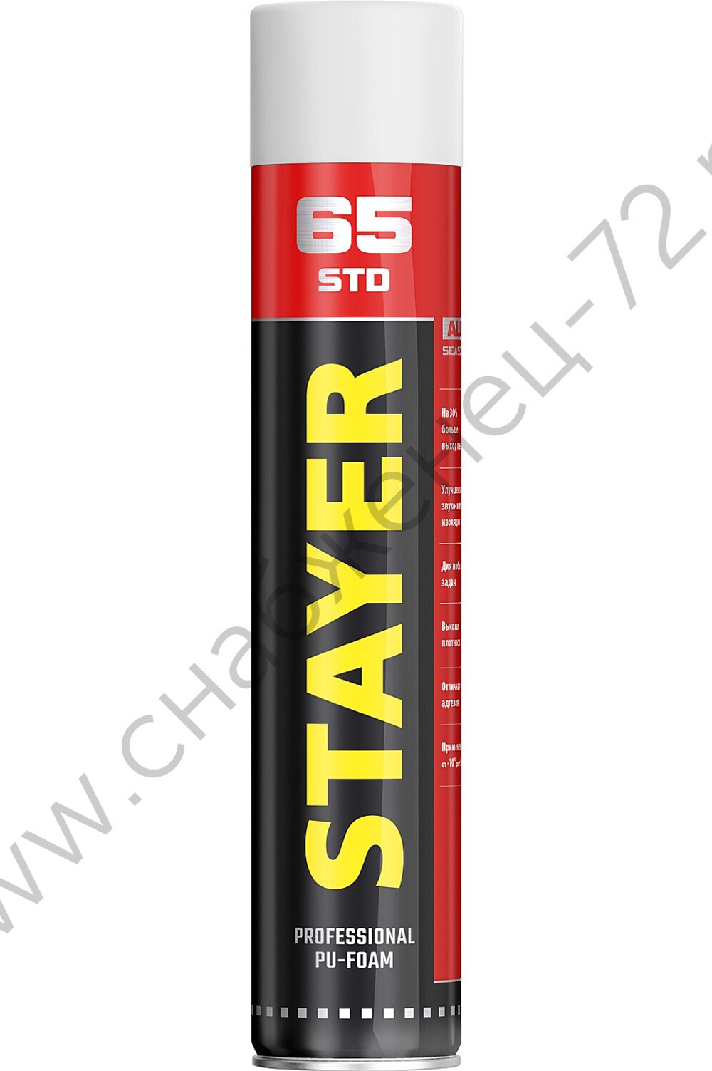 STAYER STD 65 750мл выход до 65л адаптерная, Монтажная пена, PROFESSIONAL (41134)