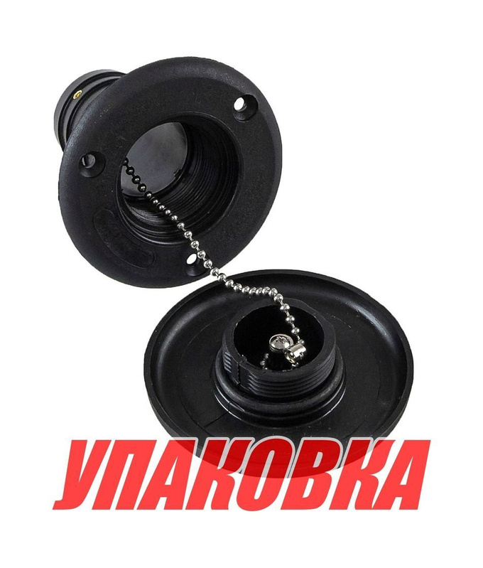 Горловина заливная для воды, пластиковая, черная, под шланг 38 мм (упаковка из 20 шт.)