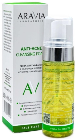 Пенка для умывания с коллоидной серой и экстрактом женьшеня / Anti-Acne Cleansing Foam 150 мл