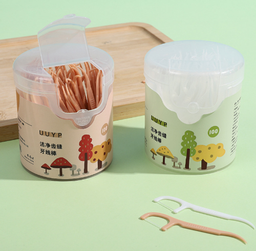 Зубная нить на палочке, 100 шт