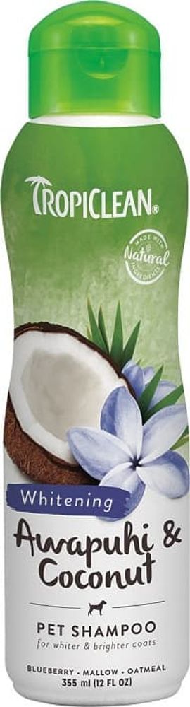 Tropiclean: шампунь "Авапухи и кокос" д/собак светлых окрасов, 355мл