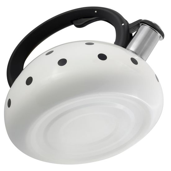 Чайник 2,5 л. из нержавеющей стали со свистком Ofenbach NB-100301 горошек