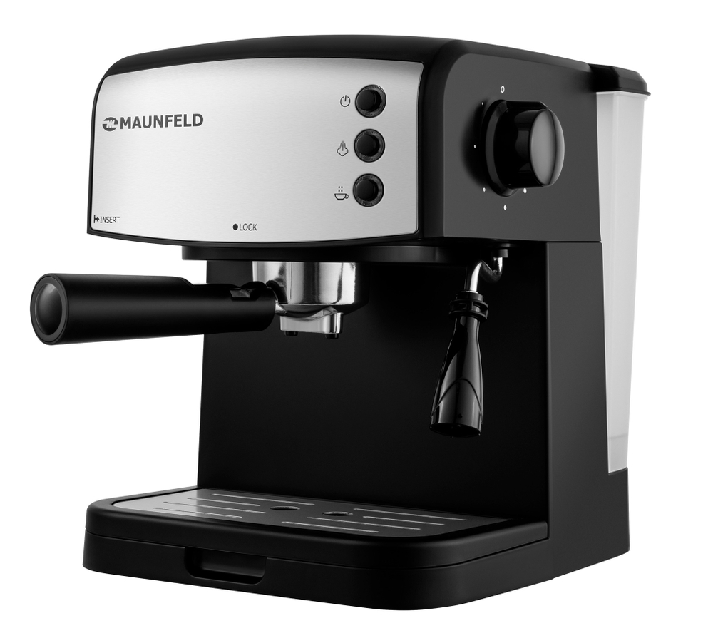 Кофемашина рожкового типа MAUNFELD MF-734BK фото 