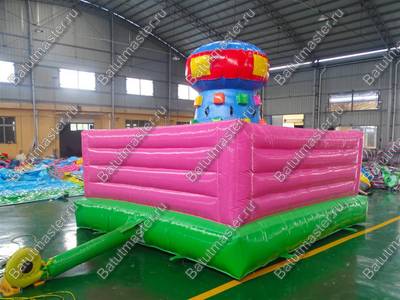 Надувной скалодром "Высокая башня" с высокими бортами 4*4*3 м