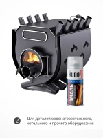 Термостойкая аэрозольная краска для металла "Эмаль KUDO HEAT RESISTANT", антикоррозийная в баллончике, Серебристая матовая KU-5001