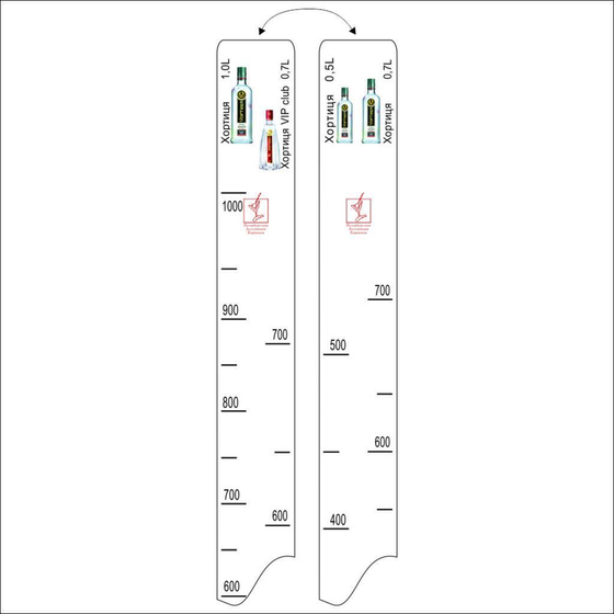 Барная линейка Хортиця 0,5/0,7/1л Хортиця VIP 0.7, P.L. Proff Cuisine