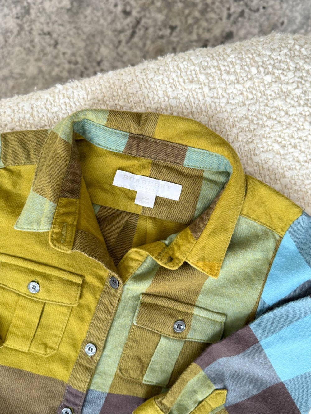 Хлопковая рубашка  Burberry, 80