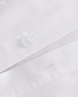 ZARA HOME ХЛОПКОВЫЙ ПОДОДЕЯЛЬНИК С КАЙМОЙ, БЕЛЫЙ