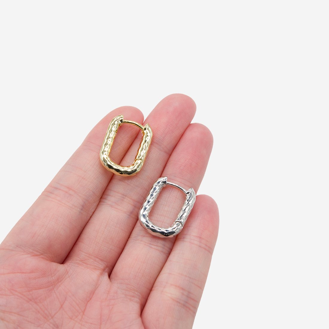 Швензы-кольца (Конго, Бублик) "Овальные с рифлением" 20мм, позолота