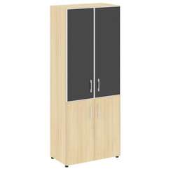 Yalta Шкаф LT.ST-1.2 R black Акация Лорка/Стекло Black 800*450*1987