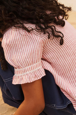 ZARA ЛЬНЯНАЯ РУБАШКА В ПОЛОСКУ - LIMITED EDITION, ПОЛОСКИ