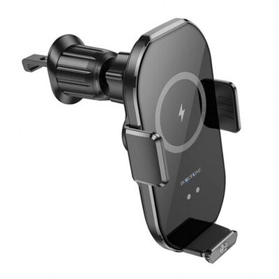 Автомобильный держатель с беспроводной зарядкой автоматический Borofone BH205, 013310