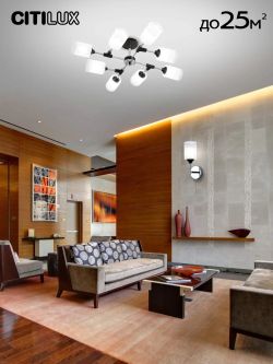 Citilux Эрик CL136185 Люстра потолочная Чёрная