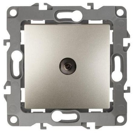 Розетка телевизионная проходная TV Эра12 12-3102-04 IP20 шампань Эра Б0027434