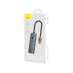 Концентратор Baseus UltraJoy Series 4-Port Space Grey (B0005280B811-10)