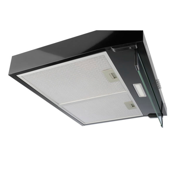 Вытяжка Centek 1800-60-3 BLACK ширина 60см, 220 м3/час, 120Вт, 3 скорости, диаметр 120мм