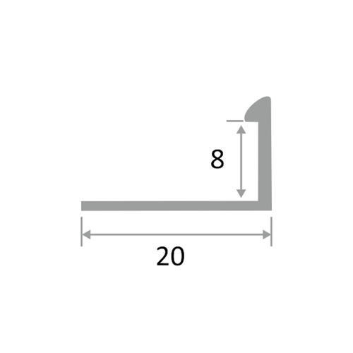 АП  8мм "DO-1" 2,7м Светло-серый муар Г-об. полимер. алюм.