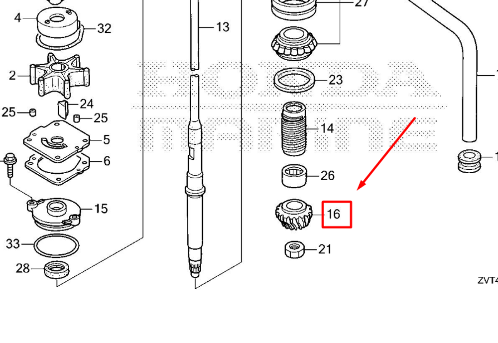 41131-ZY6-000 GEAR, PINION