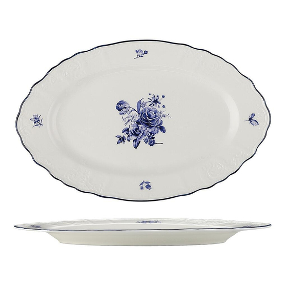 Блюдо овальное 35,2*22,4*2,5 см Blue Flower P.L. Proff Cuisine [1]