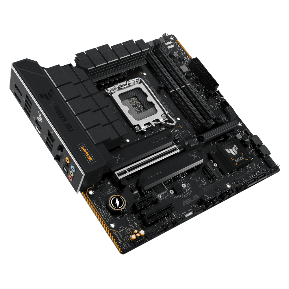 Материнская плата ASUS TUF GAMING B760M-PLUS WIFI II, LGA1700 4xDDR5 4xSATA3 3xM.2 RAID HDMI DP mATX